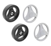 SECURA 2x Roue avant avec enjoliveur compatible avec Scheppach MS196-51E Tondeuse à gazon