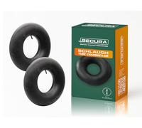 SECURA 2x Schlauch 18x6.50-8 | 16x6.50-8 Schläuche mit geradem Ventil TR13