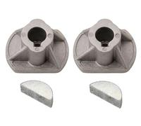 SECURA 2x Support de lame + 2x Clavette compatible avec Stiga Combi 166 Tracteur de pelouse