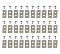 SECURA 30x Jeu de couteaux compatible avec Scheppach BRMR300 Robot à gazon