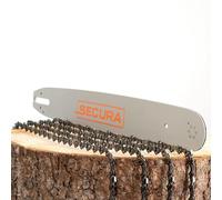 SECURA 4x Chaîne de Scie + 1 Guide 50cm 3/8' 1,6mm 72, compatible avec Stihl