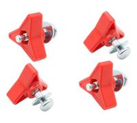 SECURA 4x Ecrou de poignée étoile compatible avec Scheppach MS225-53 Tondeuse à gazon