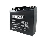 SECURA Batterie Gel 12V 20Ah - Compatible Castelgarden, AL-KO, John Deere, Honda - Pièce de rechange tracteur tondeuse