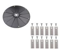 SECURA Disque à lames 12x couteaux compatible avec Stiga A 3000 Robot à gazon