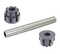 SECURA Essieu de roue + 2 x roulement pour roue d'appui compatible avec Stiga Park 105 Combi Carter de tondeuse