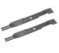 SECURA Jeu de lames (mulching) compatible avec BestGreen BM125B97 960110242 Tracteur de pelouse