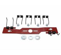 SECURA Kit Couteau Scarificateur Universel 41 cm pour Tondeuse à Essence avec Ressorts et Adaptateurs - Remplace Couteaux Démousseurs