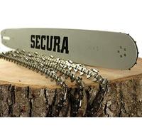 SECURA Schwert + 3x Sägekette kompatibel mit Dolmar PS32 35cm 3/8LP 1,3 mm 52 TG 412035661 Motorsägen