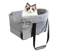 Secure Console Dog Car Seat with Non-Slip Adjustable Design | Portable Pet Travel Carrier Bed for Cars & SUVs | Comfortable Pet Seat for Safe Camping, Travel & Outdoor Activities