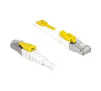 DeLock Câble réseau 85332 Cat6a S/FTP (S-STP) 2 m RJ-45 - RJ-45 sans halogène Blanc