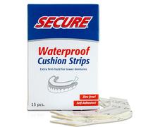 Secure Denture Adhesive - Adhésive Dentaire Comfort - Bandes - 15 Strips