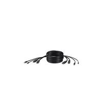 Belkin Câble KVM sécurisé – DisplayPort mâle, USB type B, jack 3,5 mm – 1,8 m Noir
