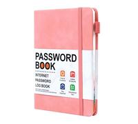 Secure Password Keeper Book - Carnet d'enregistrement de mot de passe compact | Journal pratique pour mot de passe Internet avec onglets alphabétiques, carnet d'adresses de poche pour les détails du