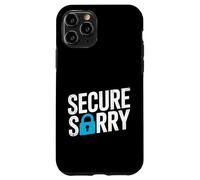 Secure Sorry Padlock Data Breach Cyber Security Humour Coque pour iPhone 11 Pro