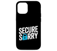 Secure Sorry Padlock Data Breach Cyber Security Humour Coque pour iPhone 12/12 Pro