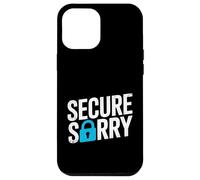 Secure Sorry Padlock Data Breach Cyber Security Humour Coque pour iPhone 12 Pro Max