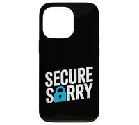Secure Sorry Padlock Data Breach Cyber Security Humour Coque pour iPhone 13 Pro