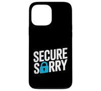 Secure Sorry Padlock Data Breach Cyber Security Humour Coque pour iPhone 13 Pro Max