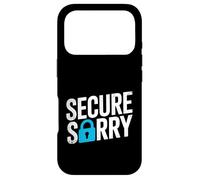 Secure Sorry Padlock Data Breach Cyber Security Humour Coque pour iPhone 17 Pro