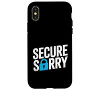 Secure Sorry Padlock Data Breach Cyber Security Humour Coque pour iPhone X/XS