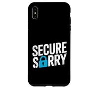 Secure Sorry Padlock Data Breach Cyber Security Humour Coque pour iPhone XS Max