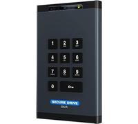 SecureData SecureDrive DUO Clé USB 3.0 cryptée matérielle FIPS 140-2 niveau 3 Déverrouillage via clavier ou application téléphonique Conforme aux normes TAA, CJIS, HIPAA, CMMC, GDPR, fonctionne avec