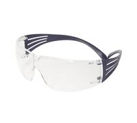 3M Lunettes de sécurité SecureFit 200 – monture bleue, optique transparente, Scotchgard (K&N)