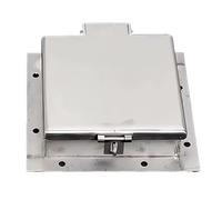 SecureSolut Grille de pluie en acier inoxydable 304 avec verrou pour cour ferme patio 50 x 6 x 0,3 cm