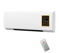 Securex chauffage d'appoint, Chauffage Mural 1800W PTC, Chauffe Rapide 3 min, Thermostat 16-40°C, Silencieux & Sécurisé, Pour Chambre, Couloir & Pièces sèches proches Salle de Bain
