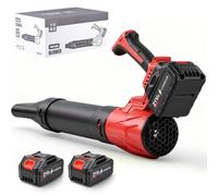 Securex Souffleur de Feuilles à Batterie 40V, Moteur Cuivre, Écran LCD 5 Vitesses, Double Batterie 4Ah, Léger 2,6 kg, Débit 500 m³/h, Silencieux 75 DB, pour Jardin, Terrasse et Pelouse