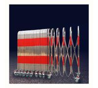 Securi Fence Solut Coffre-fort portable rétractable avec roulettes 1,2 x 2,5 m Système de contrôle de foule pour événements, écoles, bureaux et usines Facile à utiliser