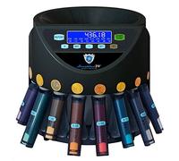 Securina24 Compteuse trieuse de euro pièces modèle LCD avec dispositif de rangement (noir - Blacklabel - BBBLCD)
