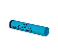 Securina24 Tubes pour pièces de Monnaie 1 Centime à 2 Euros, ou 119 pièces mélangées (102 x 10 centimes)
