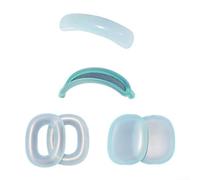 Sécurisez vos AirPods Max avec cet ensemble complet de coques de protection 4 en 1 transparentes (bleu)