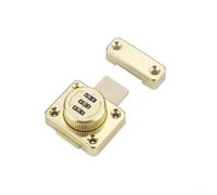 Sécurisez vos armoires avec une serrure à combinaison à 3 chiffres en alliage de zinc pour diverses utilisations (doré)