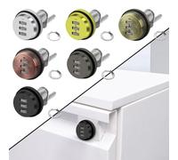 Sécurisez vos articles avec une boîte à combinaison en alliage de zinc, parfaite pour les armoires, les tiroirs et une utilisation scolaire (bronze vert)