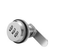 Sécurisez vos effets personnels avec une boîte à combinaison à 3 chiffres conçue pour les armoires et tiroirs en alliage de zinc (argenté)