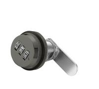 Sécurisez vos effets personnels avec une boîte à combinaison à 3 chiffres conçue pour les armoires et tiroirs en alliage de zinc (noir)