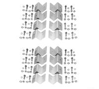Sécurisez vos panneaux solaires avec 16 supports en alliage d'aluminium en forme de Z pour une utilisation en extérieur (16 pièces)
