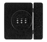 Sécurisez vos portes et placards avec serrure sans clé en alliage de zinc avec combinaison à 3 chiffres et mécanisme de verrouillage à crochet adapté à plusieurs types de portes (noir)