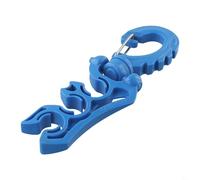 Sécurisez votre équipement avec le clip de plongée, double support fiable pour fixation de tuyau BCD (bleu)