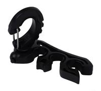 Sécurisez votre équipement de plongée avec clip, double support pour tuyau BCD et accessoires (noir)