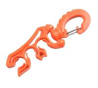 Sécurisez votre équipement de plongée avec clip, double support pour tuyau BCD et accessoires (orange)