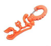 Sécurisez votre équipement de plongée avec le clip de plongée sous-marine, double support de tuyau pour BCD avec détachement rapide (orange)