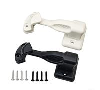 Sécurisez votre extérieur avec ce verrou de porte de caravane et support rotatif (blanc)