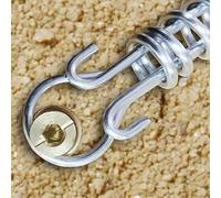 Sécurisez votre piscine creusée avec 5 ensembles de ressorts de couverture en acier inoxydable, protégez contre les éléments hivernaux et les débris (5 ensembles de ressorts + housses de protection)