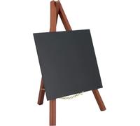 Securit 24 cm x 15 cm Mini chevalet à Craie en Bois laqué avec 1 Stylo à Craie Mahaghoni