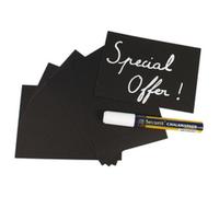 SECURIT Ardoise A8, noir, kit de 20