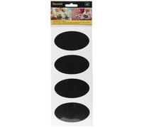 Securit Cs-oval-8 ovale Autocollant tableau noir, 85 mm x 50 mm (lot de 8)