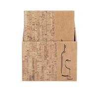 SECURIT - Box de 10 Cartes des Boissons Gamme Design - pour Restaurants, Cafés, Bars - 1 Insert Double (4 Pages) Inclus - A4 - Liège